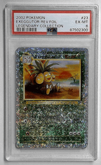 V1134: 2002: EXEGGUTOR-REV.FOIL: 23/110: LEGENDARY COLLECTION: PSA 6: EX-MT: 87502300